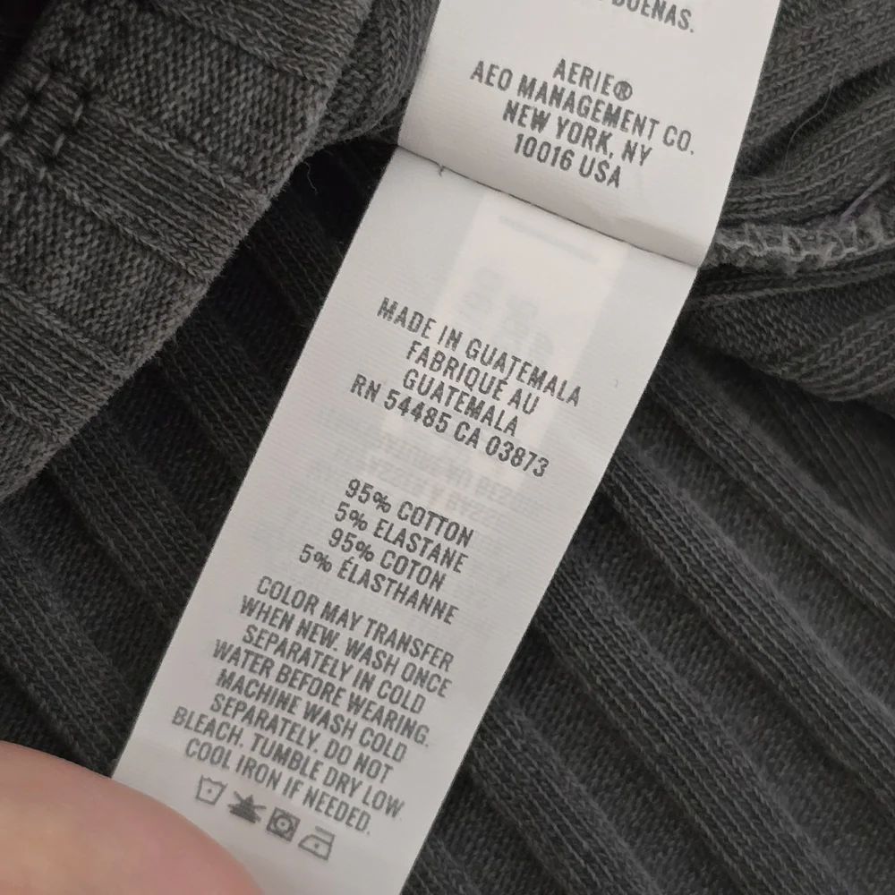Aerie Cropped Ribbed Cardigan - Picture 7 of 7